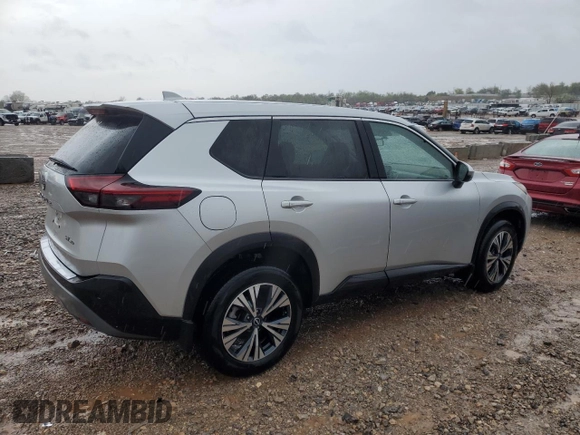 2022 Nissan Rogue SV with VIN 5N1BT3BB5NC676462, listed as a Copart auction lot 49498005 with 36,066 mi miles and Salvage Title. Bid and sale history available at carsss.com. Image 3.