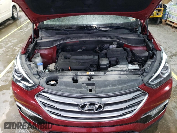 2018 Hyundai Santa Fe 2.4L with VIN 5XYZU3LB4JG505948, listed as a Copart auction lot 51643225 with 105,414 mi miles and Salvage title. Bid and sale history available at DreamBid. Image 12.