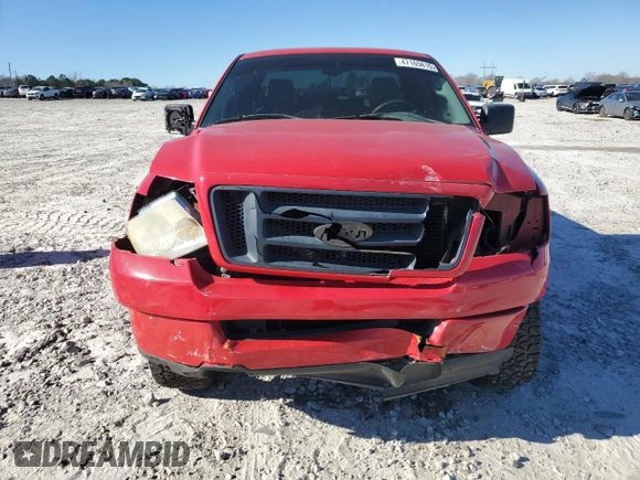 2005 Ford F-150 XL with VIN 1FTRF12215NB60036, listed as a Copart auction lot 47165815 with 230,981 mi miles and Salvage Title. Bid and sale history available at carsss.com. Image 5.