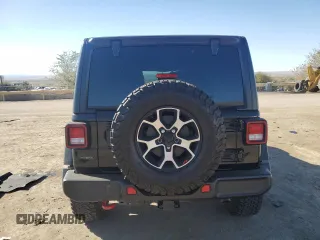 2022 Jeep Wrangler Unlimited Rubicon with VIN 1C4JJXFM6NW175930, listed as a Copart auction lot 80345034 with 27,265 mi miles and Salvage title. Bid and sale history available at DreamBid. Image 6.
