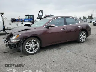 2014 Nissan Maxima SV with VIN 1N4AA5AP1EC499168, listed as a Copart auction lot 54109905 with 110,216 mi miles and Salvage title. Bid and sale history available at DreamBid. Image 1.