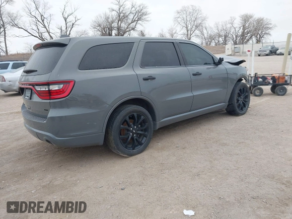 2020 Dodge Durango GT with VIN 1C4RDHDG0LC329561, listed as a IAAI auction lot 41443834 with 60,466 mi miles and . Bid and sale history available at DreamBid. Image 4.