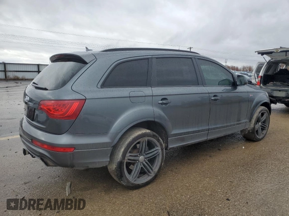 2012 Audi Q7 3.0T S line with VIN WA1DGAFE8CD002351, listed as a Copart auction lot 86126754 with 108,138 mi miles and Salvage Title. Bid and sale history available at carsss.com. Image 3.