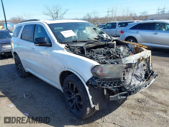 2019 Dodge Durango GT Plus with VIN 1C4RDJDG6KC561006, listed as a IAAI auction lot 41819583 with 53,395 mi miles and . Bid and sale history available at DreamBid. Image 1.
