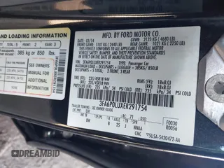 2014 Ford Fusion SE Hybrid with VIN 3FA6P0LUXER291754, listed as a IAAI auction lot 42415936 with 154,474 mi miles and . Bid and sale history available at DreamBid. Image 9.