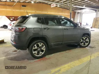 2020 Jeep Compass Limited with VIN 3C4NJDCB7LT236093, listed as a Copart auction lot 54583185 with 75,324 mi miles and Salvage title. Bid and sale history available at DreamBid. Image 3.