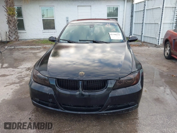 2007 BMW 3 Series 335i with VIN WBAVB73537VF51777, listed as a IAAI auction lot 41798121 with 1 mi miles. Bid and sale history available at carsss.com. Image 6.