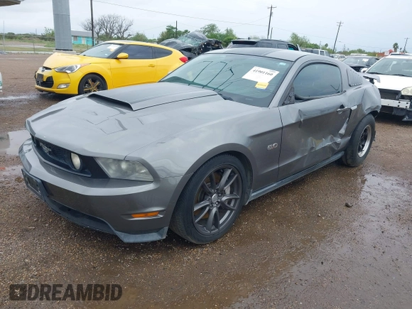 2011 Ford Mustang GT with VIN 1ZVBP8CF8B5148094, listed as a IAAI auction lot 41901160 with 161,658 mi miles. Bid and sale history available at carsss.com. Image 2.