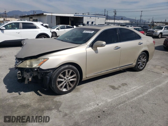 2011 Lexus ES with VIN JTHBK1EG3B2454487, listed as a Copart auction lot 48751345 with 139,667 mi miles and Salvage Title. Bid and sale history available at carsss.com. Image 1.