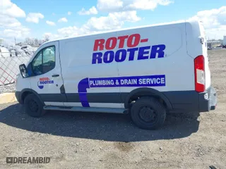 2015 Ford Transit Cargo Van with VIN 1FTNR1ZM1FKA46909, listed as a IAAI auction lot 42092389 with 216,806 mi miles. Bid and sale history available at carsss.com. Image 14.