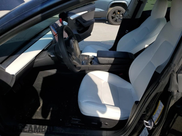 2022 Tesla Model 3 with VIN 5YJ3E1EA3NF125606, listed as a Copart auction lot 49087955 with 41,543 mi miles and Salvage Title. Bid and sale history available at carsss.com. Image 7.