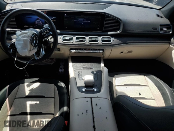 2024 Mercedes-Benz GLE 53 AMG with VIN 4JGFD6BB7RA981902, listed as a Copart auction lot 54250745 with 50,621 mi miles and Salvage title. Bid and sale history available at DreamBid. Image 8.