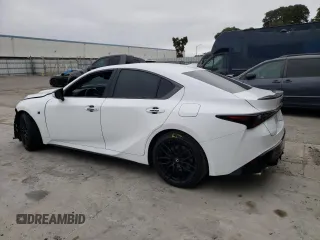 2023 Lexus IS with VIN JTHAP1D28P5003371, listed as a Copart auction lot 62139904 with 15,662 mi miles and Salvage Title. Bid and sale history available at carsss.com. Image 2.