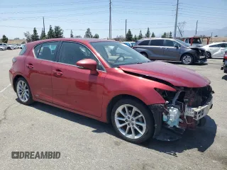 2012 Lexus CT 200h with VIN JTHKD5BH9C2095291, listed as a Copart auction lot 62746025 with 237,020 mi miles and Salvage title. Bid and sale history available at DreamBid. Image 4.