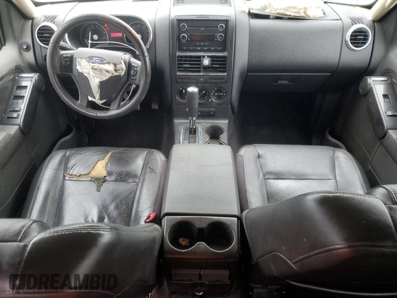 2010 Ford Explorer XLT with VIN 1FMEU6DE7AUA93446, listed as a Copart auction lot 59523195 with 198,459 mi miles and Salvage title. Bid and sale history available at DreamBid. Image 8.