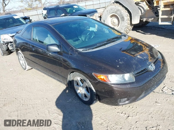 2007 Honda Civic Cpe EX with VIN 2HGFG11857H585620, listed as a IAAI auction lot 41699590 with 174,140 mi miles. Bid and sale history available at carsss.com. Image 1.