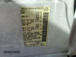 2017 Nissan Murano Platinum z VIN 5N1AZ2MG5HN181846, wystawiony jako Copart lot #60341665 z przebiegiem 131 171 mil mil oraz Szkoda całkowita • Salvage title. Historia ofert i sprzedaży dostępna na DreamBid. Obrazek 13.