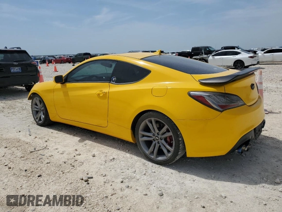 2011 Hyundai Genesis Coupe Grand Touring with VIN KMHHU6KHXBU047184, listed as a Copart auction lot 56392955 with 107,148 mi miles and Salvage title. Bid and sale history available at DreamBid. Image 2.