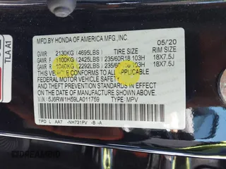 2020 Honda CR-V EX z VIN 5J6RW1H59LA011759, wystawiony jako IAAI lot #42000159 z przebiegiem 79 019 mil mil oraz . Historia ofert i sprzedaży dostępna na DreamBid. Obrazek 9.