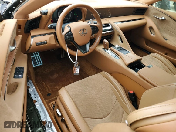 2021 Lexus LC with VIN JTHAP5AY5MA101289, listed as a Copart auction lot 47383855 with 23,260 mi miles and Salvage Title. Bid and sale history available at carsss.com. Image 8.