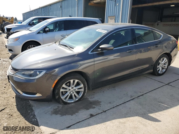 2015 Chrysler 200 Limited with VIN 1C3CCCAB8FN716294, listed as a Copart auction lot 48995395 with 104,348 mi miles and Salvage Title. Bid and sale history available at carsss.com. Image 1.