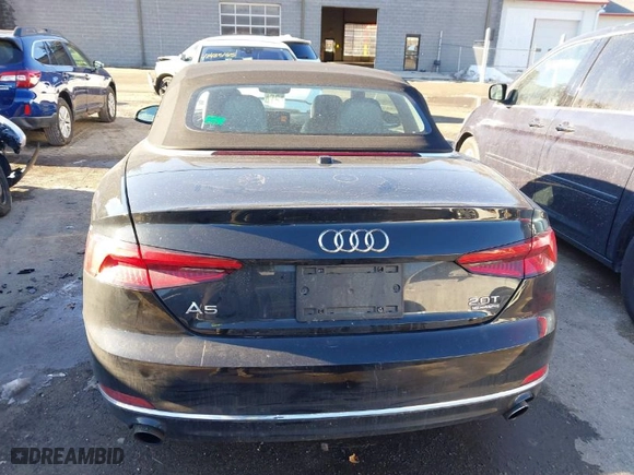 2018 Audi A5 Cabriolet Premium with VIN WAUWNGF51JN003515, listed as a IAAI auction lot 41477523 with NaN miles. Bid and sale history available at carsss.com. Image 16.