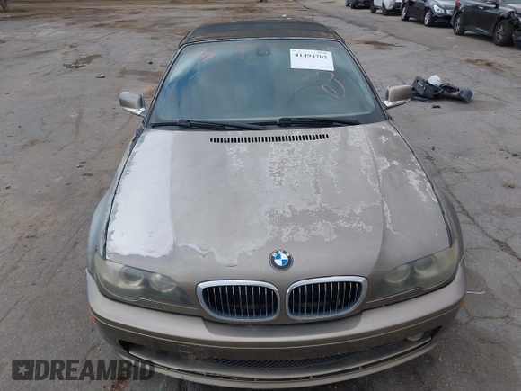 2005 BMW 3 Series 325Ci with VIN WBABW33415PL36114, listed as a IAAI auction lot 41494702 with 188,456 mi miles and . Bid and sale history available at carsss.com. Image 6.