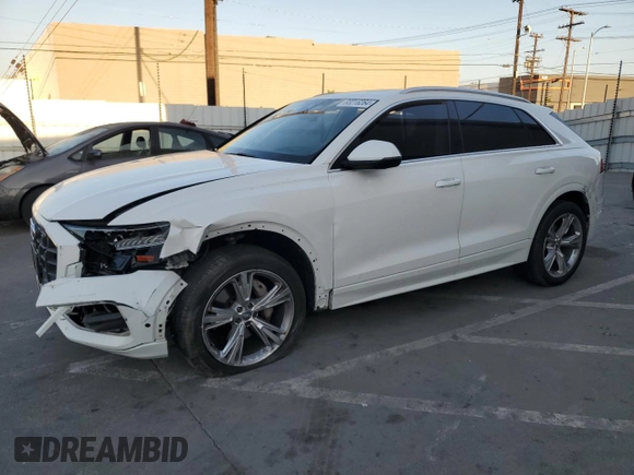 2019 Audi Q8 Prestige with VIN WA1CVAF16KD018075, listed as a Copart auction lot 83216264 with 119,143 mi miles and Salvage title. Bid and sale history available at DreamBid. Image 1.