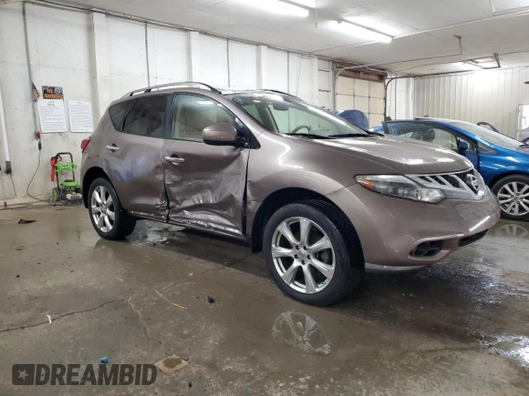 2014 Nissan Murano LE with VIN JN8AZ1MW4EW522797, listed as a Copart auction lot 82825434 with 169,937 mi miles and Salvage Title. Bid and sale history available at carsss.com. Image 4.