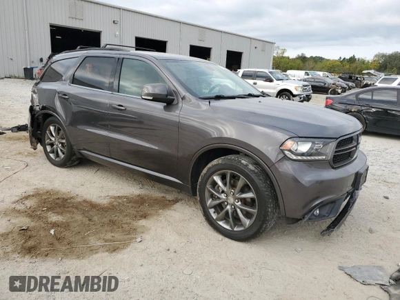 2017 Dodge Durango GT with VIN 1C4RDJDG5HC850872, listed as a Copart auction lot 50135085 with 113,469 mi miles and Salvage Title. Bid and sale history available at carsss.com. Image 4.