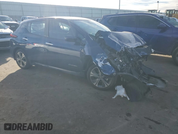 2018 Nissan LEAF SL with VIN 1N4AZ1CP5JC315777, listed as a Copart auction lot 89025735 with 26,836 mi miles and Salvage Title. Bid and sale history available at DreamBid. Image 4.