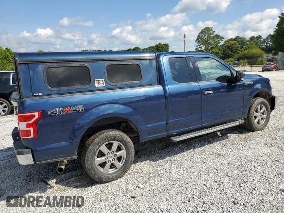2018 Ford F-150 XL with VIN 1FTFX1E59JKF43398, listed as a Copart auction lot 59488465 with 204,594 mi miles and Salvage title. Bid and sale history available at DreamBid. Image 3.