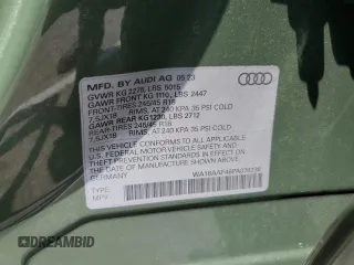2023 Audi A4 allroad Premium Plus with VIN WA18AAF46PA076238, listed as a Copart auction lot 58151094 with 2,889 mi miles and Salvage Title. Bid and sale history available at carsss.com. Image 14.