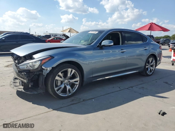 2017 Infiniti Q70L 3.7 with VIN JN1BY1PP9HM170603, listed as a Copart auction lot 72151494 with 36,234 mi miles and Salvage Title. Bid and sale history available at carsss.com. Image 1.