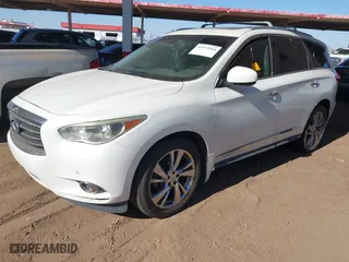 2013 Infiniti JX35 with VIN 5N1AL0MM3DC329090, listed as a IAAI auction lot 41573564 with NaN miles. Bid and sale history available at carsss.com. Image 17.