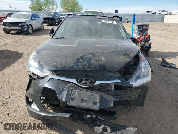 2015 Hyundai Veloster z VIN KMHTC6AD9FU243280, wystawiony jako Copart lot #55833475 z przebiegiem 72 262 mil mil oraz Szkoda całkowita • Salvage title. Historia ofert i sprzedaży dostępna na DreamBid. Obrazek 5.