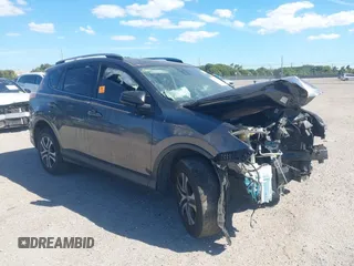 2018 Toyota RAV4 LE with VIN JTMZFREV7JJ207270, listed as a IAAI auction lot 41853828 with 89,179 mi miles. Bid and sale history available at carsss.com. Image 1.