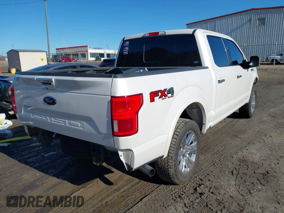 2019 Ford F-150 XL with VIN 1FTEW1E50KKD67650, listed as a IAAI auction lot 41437963 with 51,791 mi miles. Bid and sale history available at carsss.com. Image 4.