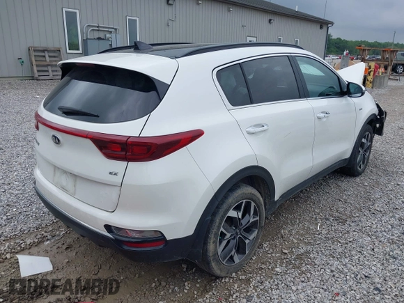 2022 Kia Sportage EX with VIN KNDPNCAC7N7981212, listed as a IAAI auction lot 42530071 with 86,176 mi miles and . Bid and sale history available at DreamBid. Image 4.