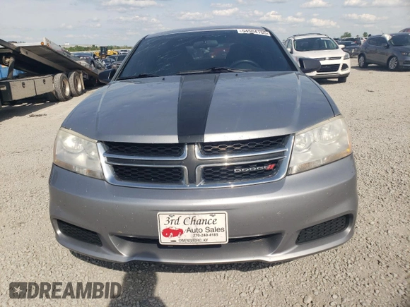 2014 Dodge Avenger SE z VIN 1C3CDZAB9EN126846, wystawiony jako Copart lot #54504155 z przebiegiem 144 352 mil mil oraz Szkoda całkowita • Salvage title. Historia ofert i sprzedaży dostępna na DreamBid. Obrazek 5.
