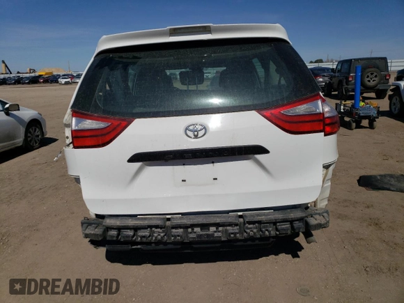 2018 Toyota Sienna L with VIN 5TDZZ3DC9JS929475, listed as a Copart auction lot 48541515 with 214,337 mi miles and Salvage Title. Bid and sale history available at DreamBid. Image 6.
