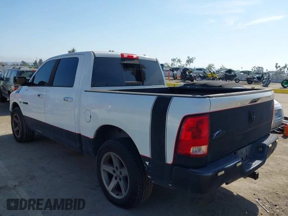 2010 Dodge 1500 SLT with VIN 1D7RB1CT8AS241944, listed as a IAAI auction lot 42143093 with 183,829 mi miles and . Bid and sale history available at carsss.com. Image 3.