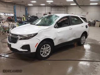 2022 Chevrolet Equinox LS with VIN 3GNAXSEV3NS170280, listed as a IAAI auction lot 41729722 with 44,412 mi miles. Bid and sale history available at carsss.com. Image 2.