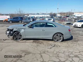 2022 Audi S5 Coupe Premium Plus with VIN WAUP4AF57NA010003, listed as a IAAI auction lot 41579995 with Not Provided miles. Bid and sale history available at carsss.com. Image 14.