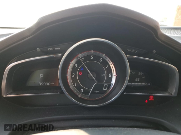 2016 Mazda 3 S Grand Touring with VIN JM1BM1N37G1332513, listed as a Copart auction lot 60492095 with 85,986 mi miles and Salvage title. Bid and sale history available at DreamBid. Image 9.