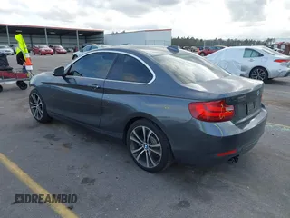 2015 BMW 2 Series 228i with VIN WBA1F5C59FV257447, listed as a IAAI auction lot 41706206 with 119,086 mi miles. Bid and sale history available at carsss.com. Image 3.