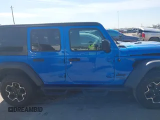 2021 Jeep Wrangler Unlimited Willys with VIN 1C4HJXDN0MW737796, listed as a IAAI auction lot 41733946 with 44,281 mi miles and . Bid and sale history available at DreamBid. Image 12.