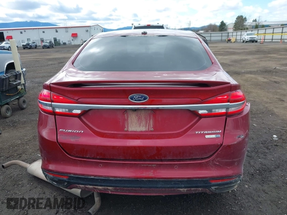 2017 Ford Fusion Titanium с VIN 3FA6P0D91HR141403, выставлен на аукционе IAAI как лот 41989240 с пробегом 185 588 миль миль и . История ставок и продаж доступна на DreamBid. Изображение 16.