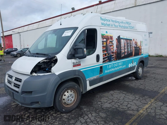 2014 Ram ProMaster Cargo with VIN 3C6URVHGXEE117547, listed as a IAAI auction lot 41904561 with 205,300 mi miles and . Bid and sale history available at DreamBid. Image 2.
