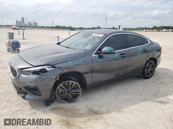 2021 BMW 2 Series 228i with VIN WBA53AK01M7J01235, listed as a Copart auction lot 54838915 with 40,327 mi miles and Salvage title. Bid and sale history available at DreamBid. Image 1.